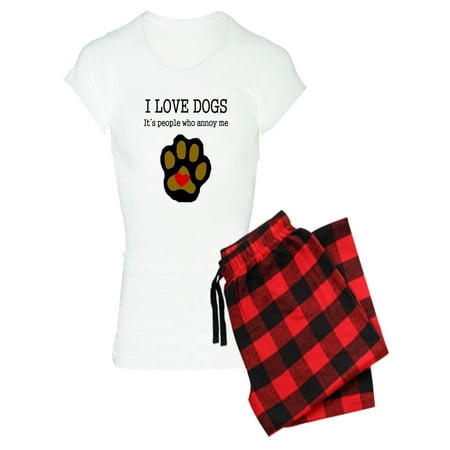 

CafePress - I Love Dogs People Annoy Me Pajamas - Women s Light Pajamas