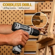 DEKOPRO 12V Cordless Drill Set, 133 Pieces Home Power Tool Set with 1500mAh Lithium-Ion Battery & Charger, Lightweight Tool Kit in Storage Case