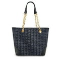thumbnail image 4 of Montana West MEDIUM Tote Bag for Women Quilted Chain Handbags Shoulder Purse, Dark Black, 4 of 7