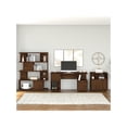 thumbnail image 2 of Kathy Ireland Home by Bush Furniture Madison Avenue 60W Computer Desk with Lateral File Cabinet and Bookcase-Color:Modern Walnut, 2 of 8