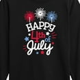 thumbnail image 3 of Instant Message - Happy 4Th Of July - Toddler & Youth Long Sleeve Graphic T-Shirt, 3 of 6