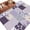 Purple, variant on Area Rug 2 x 3 Ft, Boho Purple Flowers Indoor Accent Bathroom Rugs for Kitchen/Laundry Room, Spring Floral Botanical Patchwork Vintage Washable Non-Slip Runner Floor Mat for Entryway, Living Room