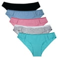 thumbnail image 7 of Charmo Women's Cotton Underwear Soft Stretch Hipster Hollow out Panties Packs of 5, 7 of 7