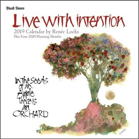 2019 Live With Intention Wall Calendar, by Brush