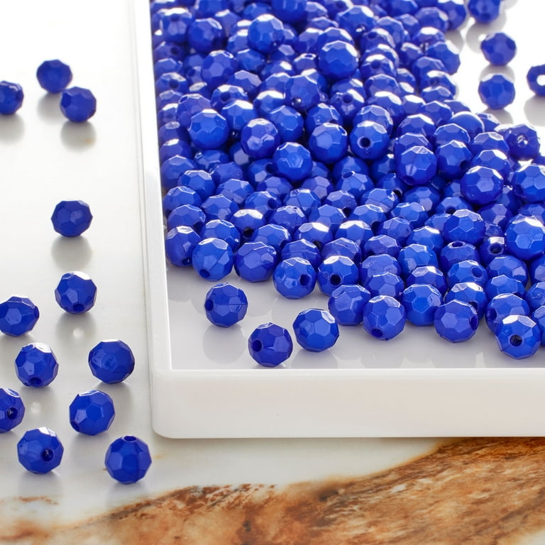6mm Sapphire Blue Beads for Jewelry Making, Azure Blue Beads for