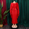 thumbnail image 3 of AURA Plus Size Spring Sequin Cape Mermaid Gown Elegant High Waist Long Party Dress XL XXXL, 3 of 10