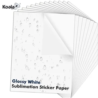 High-Quality Sublimation Sticker Vinyl White A4 - 20 Sheets Pack