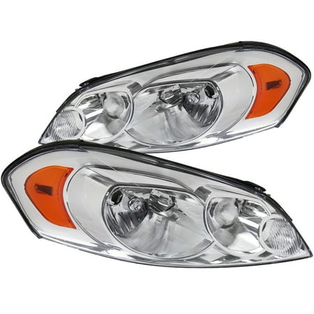 1986 Chevrolet Impala - Spec-D Tuning For 2006-2013 Chevy Chevrolet Impala Limited Monte Carlo Headlights Head Lamps (Left+Right) Replacement 2006 2007 2008 2009 2010 2011 2012 2013
