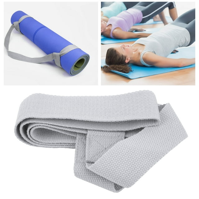 Yoga Strap Portable Adjustable Soft Light Stretch Belt Multifunctional for Carrying Yoga Mat Applicable Most Sizes