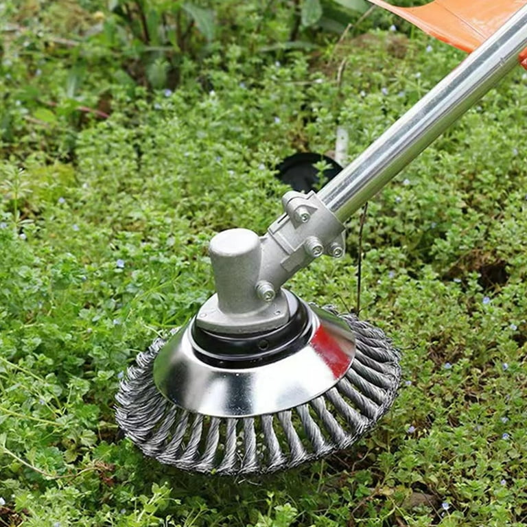 Unbreakable Wired Trimmer Blade Rotary Steel Wire Weed Brush Cutter Trimmer Head Steel Wire Cutter Trimmer Head Wire Rotary Brush Weed Trimmer Head 8 inch Walmart