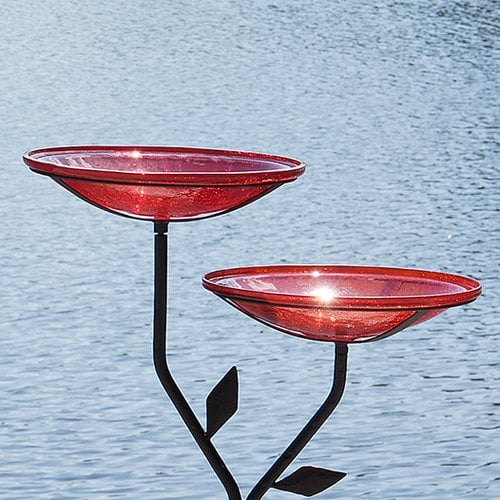 ACHLA Crackle Bowl Birdbath