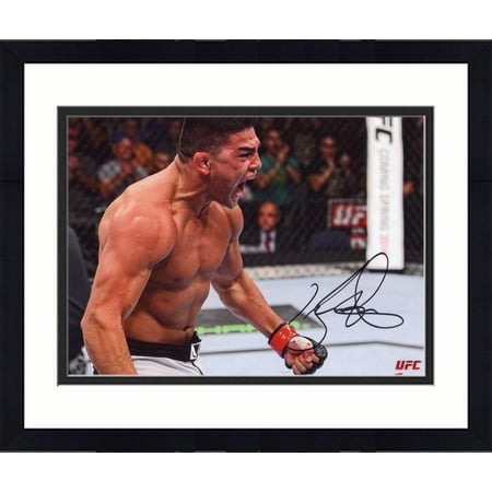 Framed Kelvin Gastelum Ultimate Fighting Championship Autographed 8" x 10" Vertical Stance Photograph - Fanatics Authentic Certified