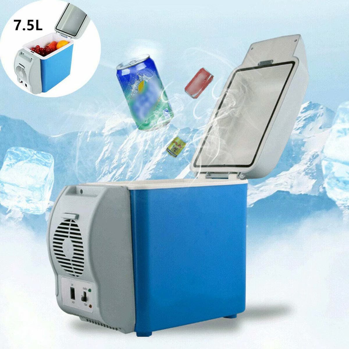 7L Portable Electric 12V Volt Car Fridge Cooler Warmer Mini Refrigerator Freezer 