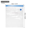 thumbnail image 5 of Bolsas Sous Vide 10uds Unique Bargains Reutilizables Vacío Sellador Bolsa con Válvula Aire 19.69 x 13.78 pulgadas color blanco, 5 of 5