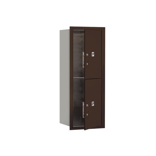 4C Horizontal Mailbox (Includes Master Commercial Locks) - 10 Door High Unit (37 1/2 Inches) - Single Column - 2 PL5s - Bronze -