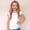 White, variant on Girls T Shirt White Girl Ruffle Sleeve Shirt Casual Summer Clothing Girls 18-24 Months Clothes Trendy
