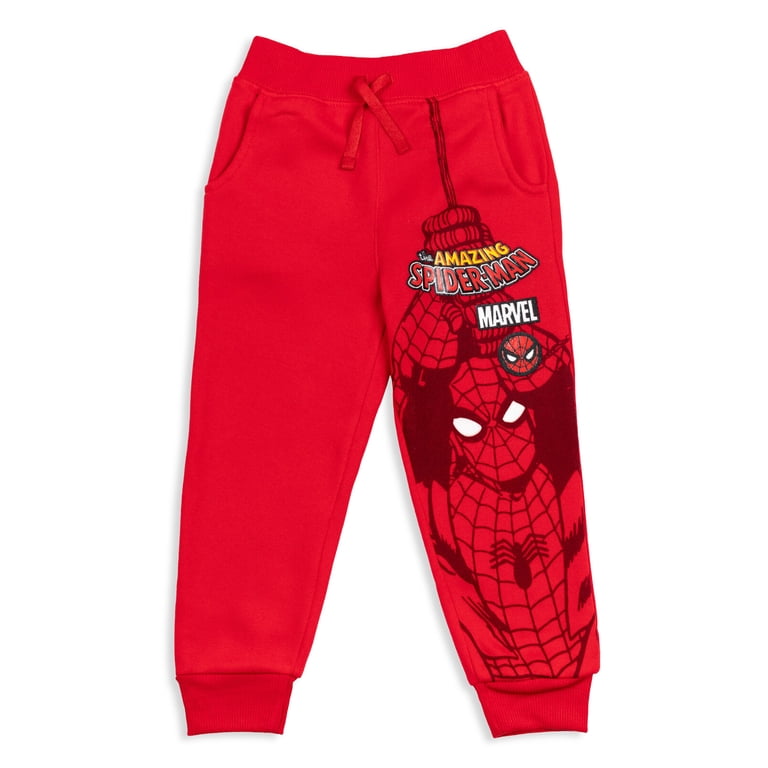 Marvel Comics Boys' 3-Pack Fleece Jogger Pants photo 2