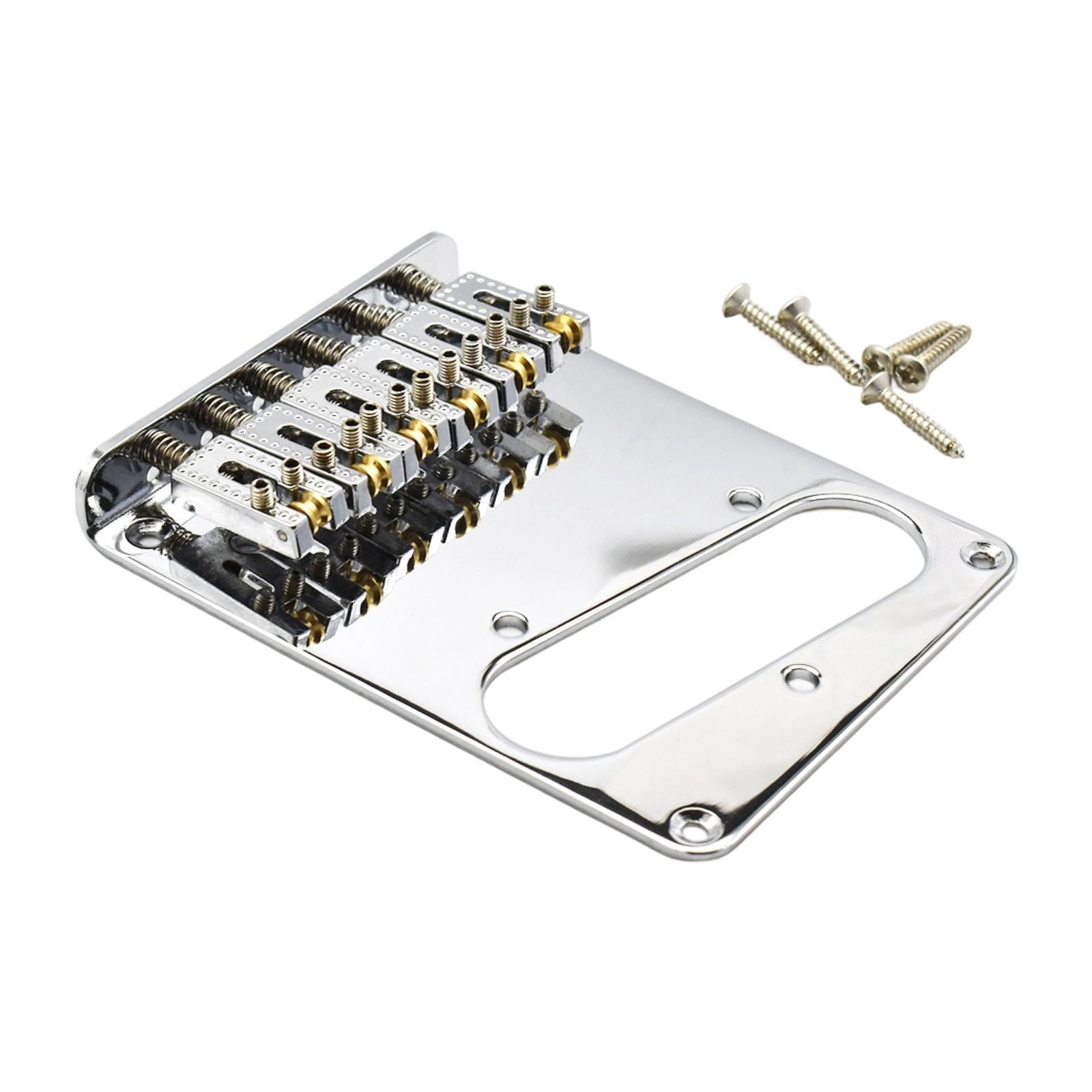 Dualoai Electric Guitar Bridge for 6 String High Performance Sturdy Guitar Tailpiece