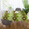 thumbnail image 6 of Saint Patrick Clover Zigzag Tablecloth Rectangle Colorful Table Cloth Large Square Table Cover for Dining Kitchen Party 60"x60" Decor Gift, 6 of 7