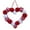 D, variant on Anhility Valentine's Day Felt Pom Pom Wreath, Valentine's Day Front Door Wreath Felt Heart Ball Wreath for Front Door Indoor Outdoor House Wall Xmas Holiday Party Decor (9.45"x11.02")