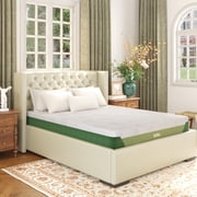 FlexiSpot Memory Foam Mattress – Bamboo Viscose Cover, 3-Layer Cooling Gel Infusion, Green Tea Support, Medium Firm, CertiPUR-US Certified, Machine-Washable, Bed-in-a-Box