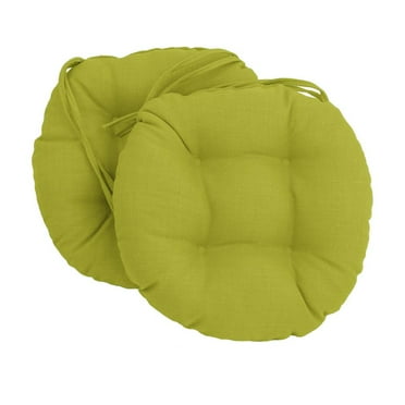 Blazing Needles 16-inch Outdoor Spun Polyester Tufted Chair Cushion (Set of 2)