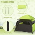 PawHut Pop Up Dog Tent for Large Dogs with Carry Bag, Green