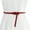 Red, variant on Women's Fashion Tie a Knot Leather Waist Belt Solid Color for Jumpsuit Coat Dress