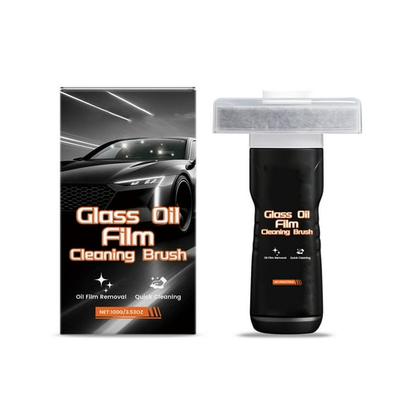 Glass Oil Film Film Cleaning Brush, 2026 Handheld Glass Oil-Film Remover, Glass Oil Film Remover for Car, Windshield Household Glasses Oils Stain Removal Tool