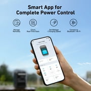 Anker SOLIX C300X 300-Watt 288Wh Push Button Start Battery Generator, with 140W 2-Way Fast Charging W/1 PS60 Portable Solar Panel for Jobsite/ Travel