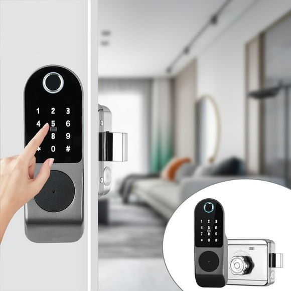 Smart Door Locks,Smart Door Lock, Keyless Fingerprint and Touchscreen ,Secure Bluetooth, Easy Install, Digital Door Lock,Great for Home, Apartment, Hotel and Office,Smart Door Lock