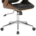 thumbnail image 5 of Scranton & Co Modern Century Faux Leather Office Chair in Black, 5 of 5