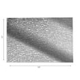 thumbnail image 3 of IH Casa Decor Metallic Laser Cut Pvc Pleatmat Sisal Silver - Ensemble De 12, 3 of 5