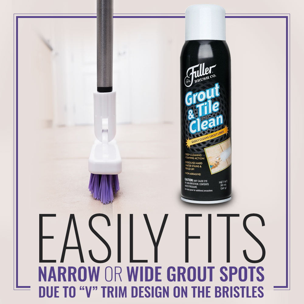Grout & Tile Clean Spray + Grout Brush and Handle, Fuller Brush Company