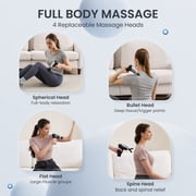 Gasky Mini Massage Gun, Deep Tissue Muscle Massager for Back Neck Muscle Relieve, Christmas Gift for Men & Women, Black