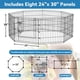 thumbnail image 3 of Corral plegable para mascotas portátil con puerta para perros pequeños y medianos interior exterior 24 x 30, 3 of 6
