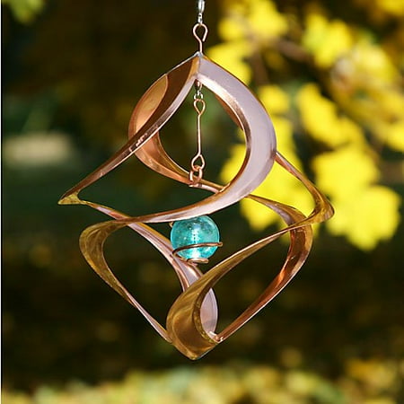 Copper Single Planet Wind Sculpture Spinner
