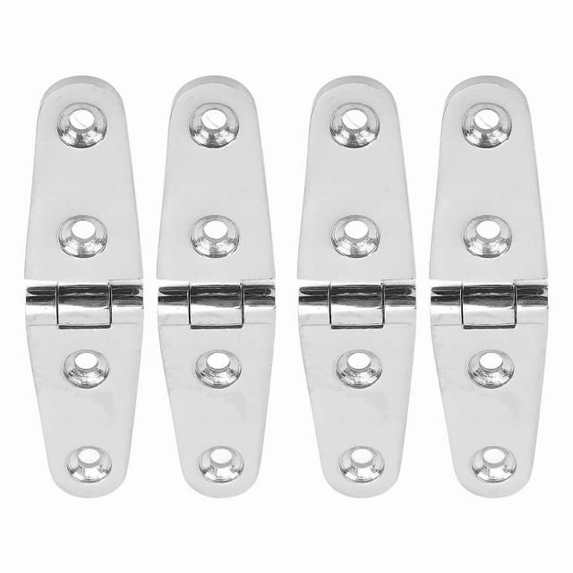 4pcs 316 Stainless Steel Boat Hatch Hinges Heavy Duty Rustproof Yacht Hatch Hinges 103 x 27mm