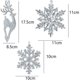 thumbnail image 2 of Snowflake Icicle Ornaments Acrylic Crystal Christmas Tree Ornament Clear Hanging Decoration, 2 of 5