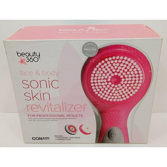 Conair Beauty 360 Face & Body Sonic Skin Revitalizer - Rechargeable, Waterproof