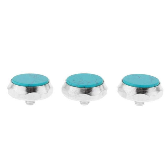 Esquirla Couleur Trompette Doigt Boutons instrument de Musique Pièces Accessoires Bleu