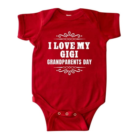 

Inktastic Grandparents Day I Love My Gigi Gift Baby Boy or Baby Girl Bodysuit