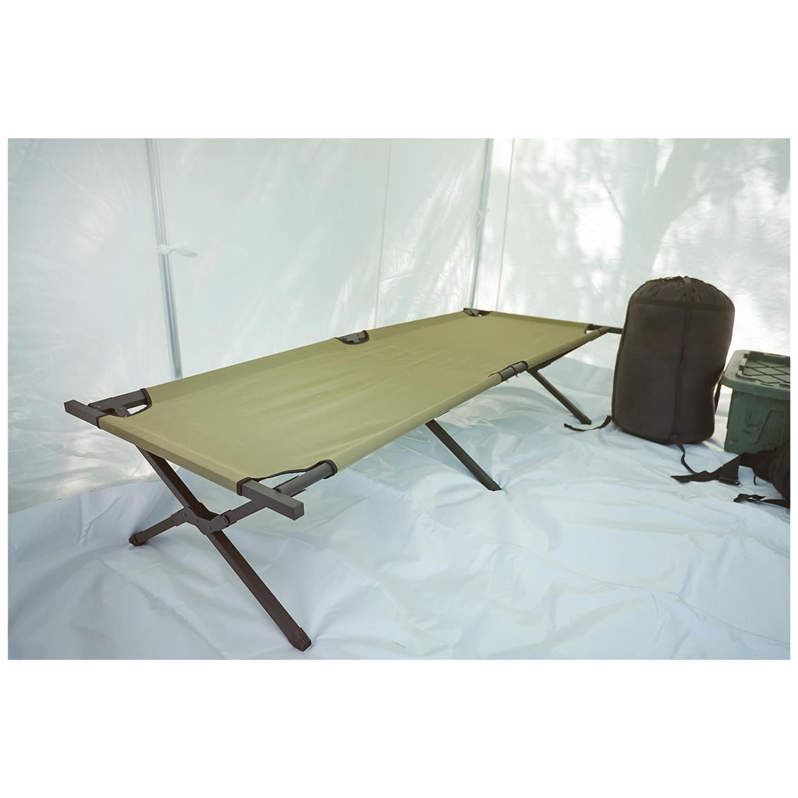 HQ ISSUE Military Style Camping Cot