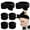Balck, variant on 6PCS Spa Headband and Wristband Set, Face Wash Headband Makeup Skincare Headband Wrist Bands for Washing Face