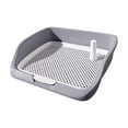 thumbnail image 1 of Plateau d'Entraînement pour Chien Chiot, Plateau de Propreté Réutilisable, Support de Tapis d'Entraînement, Gris, 1 of 8
