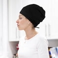 thumbnail image 4 of 1 PC Capucha práctica Hogar con estilo Sueño Sombrero ajustable Sombrero (negro), 4 of 6