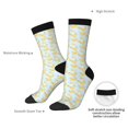 thumbnail image 4 of KLL Roosters Print Cool Socks Men's Women's Crew Socks Funny Crazy Novelty Stockings, 4 of 6