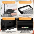 thumbnail image 3 of WHALL 4-in-1 1600W Electric Contact Grill Panini Press Combo, Indoor Griddle Opens Flat to Double Cooking Surface, Removable Non-Stick Plates, Black, 3 of 7