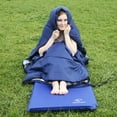 thumbnail image 3 of REDCAMP Flannel Sleeping Bag for Adults, Comfortable Cotton Sleeping Bags for Camping with Detachable Hood,Blue, 3 of 9