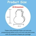 thumbnail image 2 of SHAPES ETC. Large Single Color Creative Foam Cut-Outs - Snowman, 2 of 11